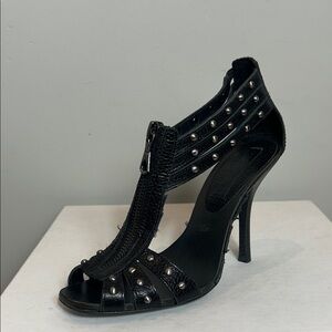 BCBGMaxAzria Black Studded Heels